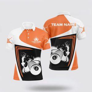 Billiard Polo Shirts, Orange Billiards Boom 8&hellip;