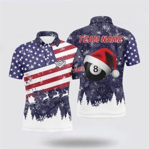 Billiard Polo Shirts, Personalized Merry Christmas American&hellip;