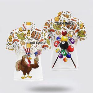 Billiard Polo Shirts, Thanksgiving Day Turkey Chicken&hellip;
