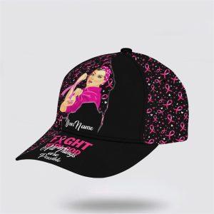 Breast Cancer Baseball Cap Custom Baseball Cap All Things Are Possible All Over Print Cap Breast Cancer Caps 3 ufaznk.jpg