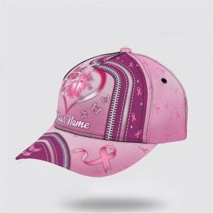 Breast Cancer Baseball Cap Custom Baseball Cap Fight Like A Girl Cross And Butterfly Print All Over Print Cap Breast Cancer Caps 3 gjaueh.jpg