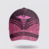 Breast Cancer Baseball Cap, Pinky Baking Life Bun Hair Mom All Over Print Cap, Breast Cancer Caps