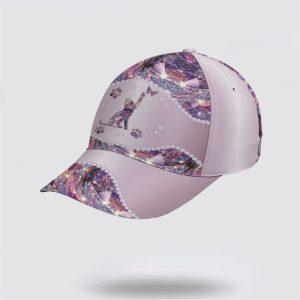 Breast Cancer Baseball Cap, Purple Metallic Style&hellip;