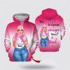 Breast Cancer Hoodie, Custom Name Breast Cancer Warrior All Over Print Hoodie