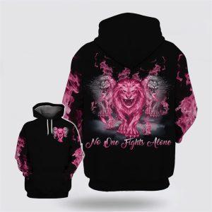 Breast Cancer Hoodie, No One Fights Alone&hellip;