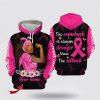 Breast Cancer Hoodie, Personalized Name Breast Cancer The Comeback Is Always Stronger All Over Printed Hoodie