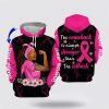 Breast Cancer Hoodie, Personalized Name Breast Cancer Warrior All Over Print Hoodie Breast Cancer Hoodie, Personalized Name Breast Cancer Warrior All Over Print Hoodie