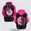 Breast Cancer Hoodie, Custom Breast Cancer Awareness Pink Ribbon All Over Print Hoodie, Breast Cancer Awareness Shirts