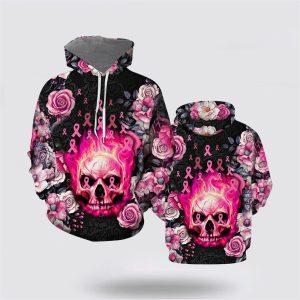 Breast Cancer Hoodie, Breast Cancer Skull All&hellip;