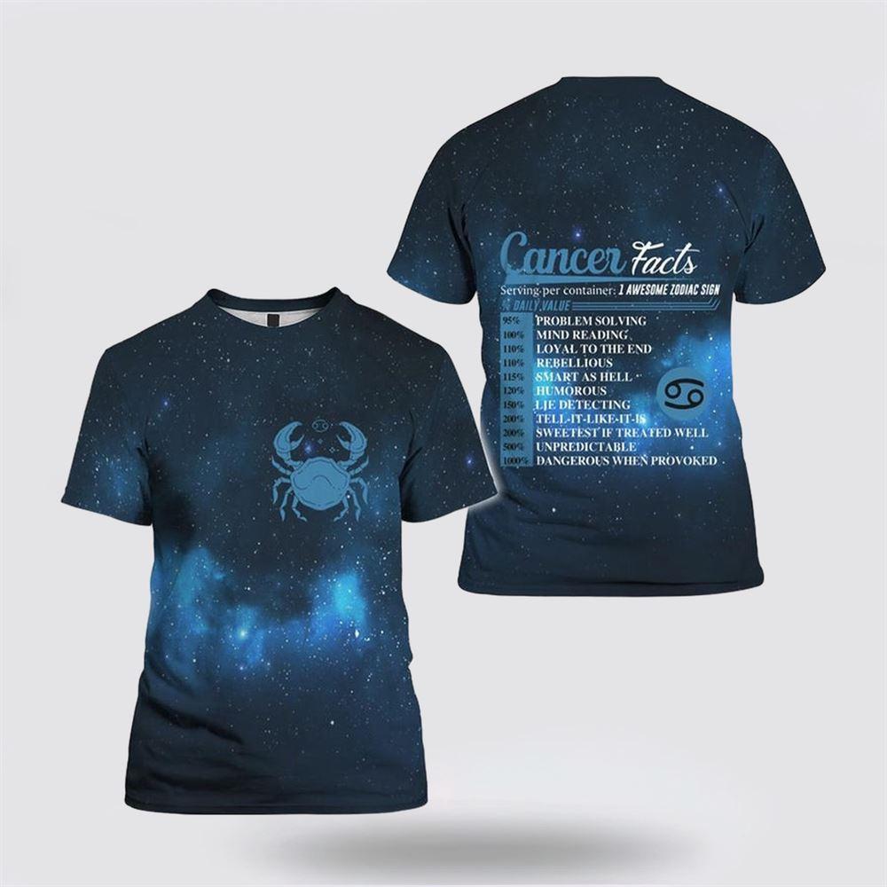 Breast Cancer T Shirts 2023, Breast Cancer Horoscope All Over Print T Shirt, Breast Cancer Awareness Shirts