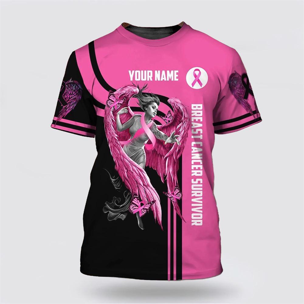 Breast Cancer T Shirts 2023, Custom 3D All Over Print Breast Cancer T Shirt Survivor Gifts, Breast Cancer Awareness Shirts