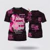 Breast Cancer T Shirts 2023, Personalized Name 3D Tshirt Breast Cancer Awareness, Breast Cancer Awareness Shirts