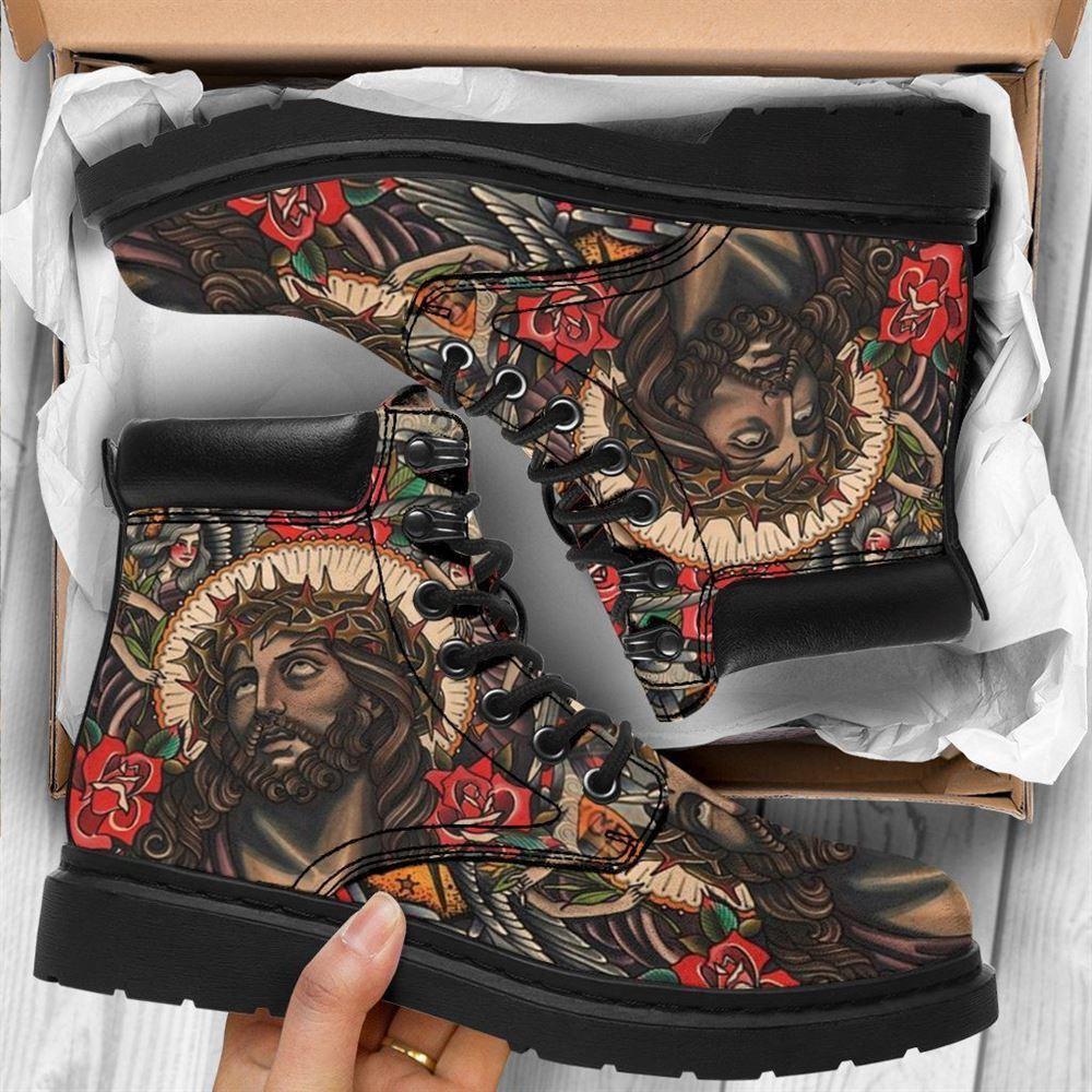 Christian Boots, Jesus Shoes, Jesus Art Boots, Jesus Boots