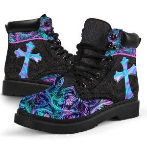 Christian Boots, Jesus Shoes, Jesus Pattern Flowers&hellip;