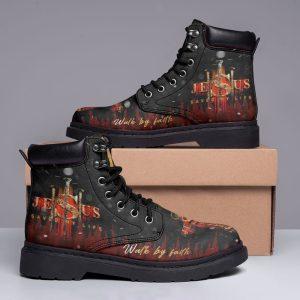 Christian Boots Jesus Shoes Jesus Walk By Faith Print Boots Jesus Christ Shoes Jesus Boots 1 kpxumx.jpg