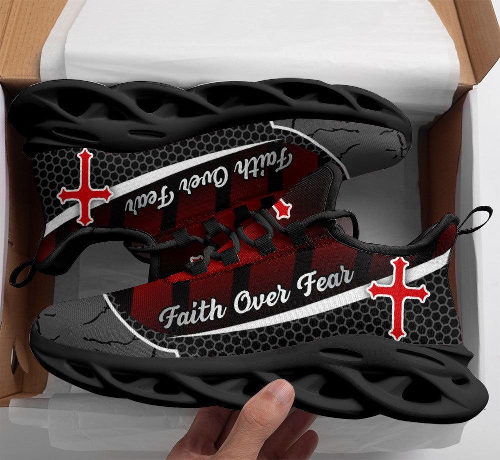 Christian Soul Shoes, Max Soul Shoes, Jesus Faith Over Fear Red Black Running Sneakers Max Soul Shoes, Jesus Shoes, Jesus Christ Shoes Christian Soul Shoes, Max Soul Shoes, Jesus Faith Over Fear Red Black Running Sneakers Max Soul Shoes, Jesus Shoes, Jesus Christ Shoes