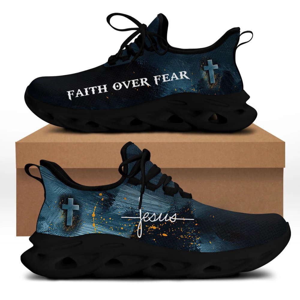 Christian Soul Shoes, Max Soul Shoes, Jesus Faith Over Fear Running Sneakers White Black Max Soul Shoes, Jesus Shoes, Jesus Christ Shoes Christian Soul Shoes, Max Soul Shoes, Jesus Faith Over Fear Running Sneakers White Black Max Soul Shoes, Jesus Shoes, Jesus Christ Shoes