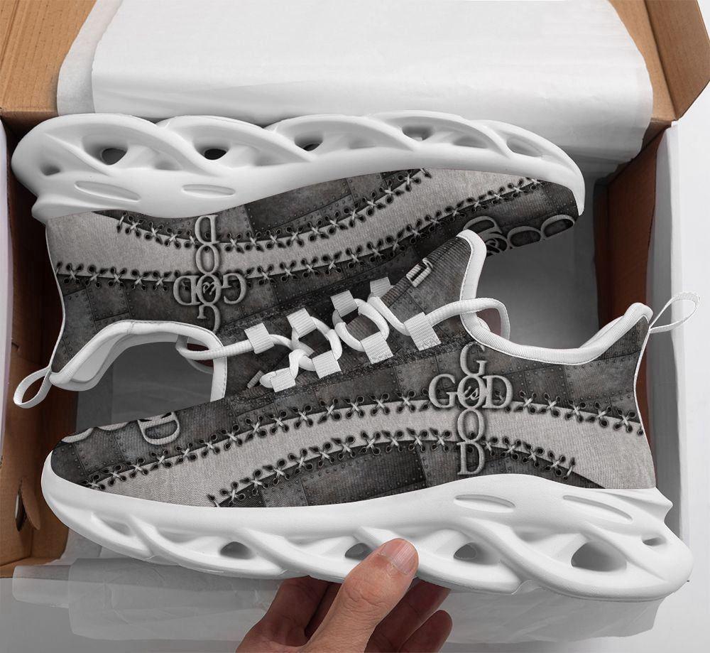Christian Soul Shoes, Max Soul Shoes, Jesus God Is Good Running Sneakers Max Soul Shoes, Jesus Shoes, Jesus Christ Shoes