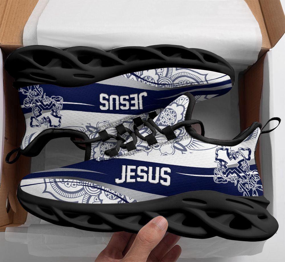 Christian Soul Shoes, Max Soul Shoes, Jesus Purple Running Sneakers Max Soul Shoes, Jesus Shoes, Jesus Christ Shoes