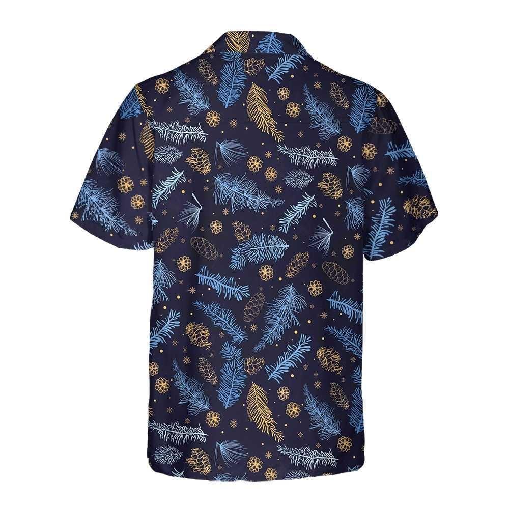 Christmas Hawaiian Shirt, Blueish Winter Nature Hawaiian Shirt, Xmas Hawaiian Shirts