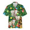 Christmas Hawaiian Shirt, Brahman Cow Snowy Christmas Hawaiian Beach Shirts, Xmas Hawaiian Shirts