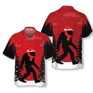 Christmas Hawaiian Shirt, Christmas Bigfoot In The&hellip;