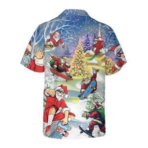 Christmas Hawaiian Shirt, Christmas Come On Skateboard&hellip;