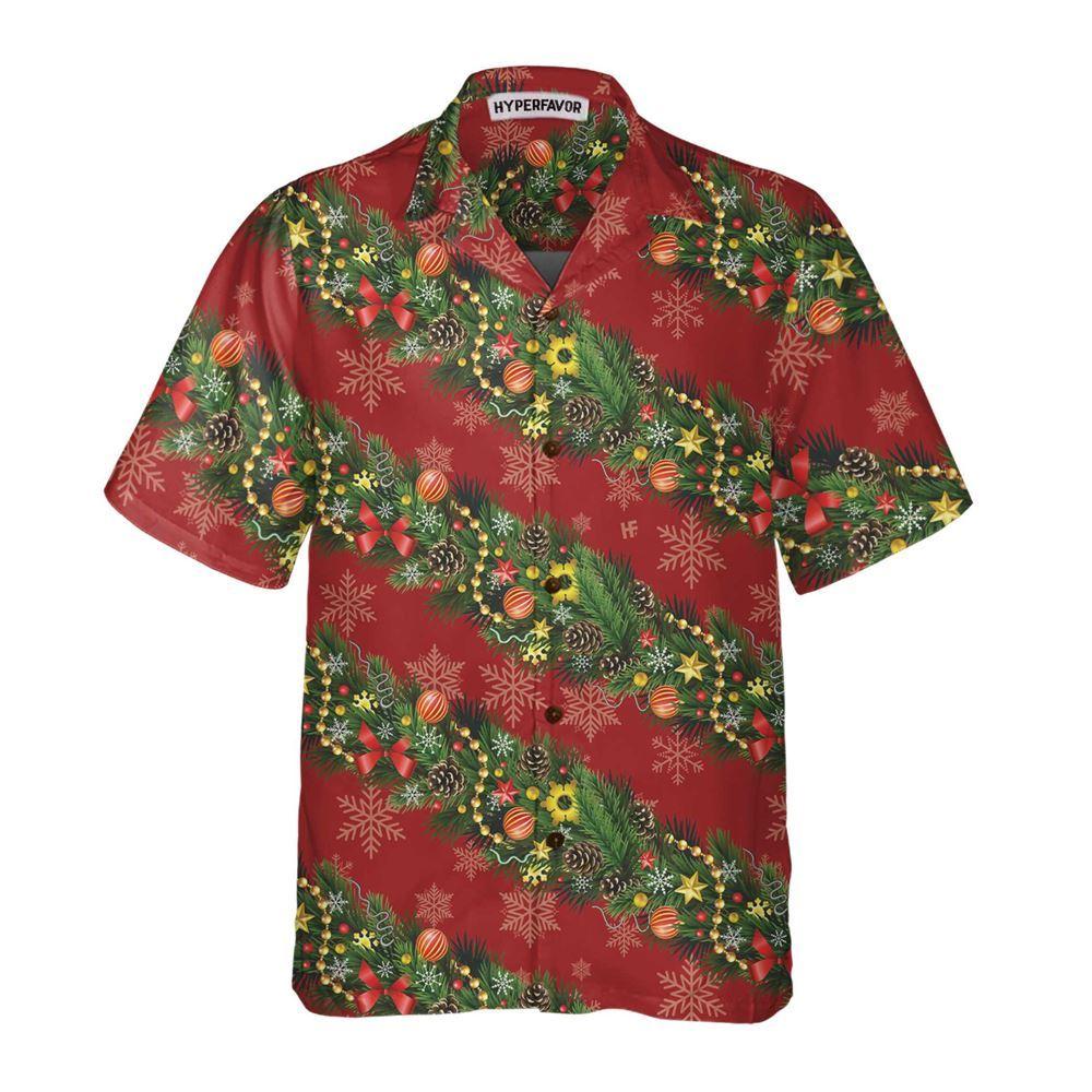 Christmas Hawaiian Shirt, Christmas Decorations With Snowflakes Christmas Hawaiian Shirt, Xmas Hawaiian Shirts