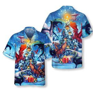 Christmas Hawaiian Shirt, Christmas Dragons Reunion Christmas&hellip;