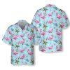 Christmas Hawaiian Shirt, Christmas Flamingo Tropical Hawaiian Shirt Button Down Shirt, Xmas Hawaiian Shirts
