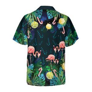 Christmas Hawaiian Shirt, Christmas Flamingo Tropical Hawaiian&hellip;