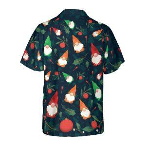 Christmas Hawaiian Shirt, Christmas Gnome Pattern Hawaiian&hellip;
