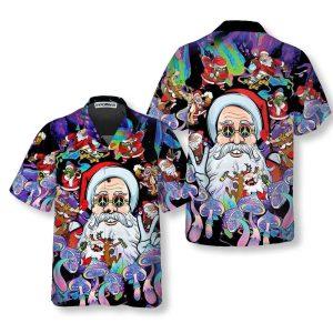 Christmas Hawaiian Shirt, Christmas Hippie Santa Claus&hellip;