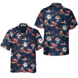 Christmas Hawaiian Shirt, Christmas In Space Christmas&hellip;
