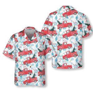 Christmas Hawaiian Shirt, Christmas Red Retro Truck&hellip;