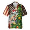 Christmas Hawaiian Shirt, Christmas Santa Claus Button Down Hawaiian Shirt, Xmas Hawaiian Shirts
