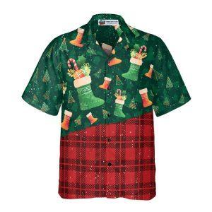 Christmas Hawaiian Shirt, Christmas Socks Pattern Hawaiian&hellip;