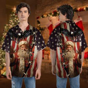 Christmas Hawaiian Shirt, Christmas Us Santa Claus&hellip;