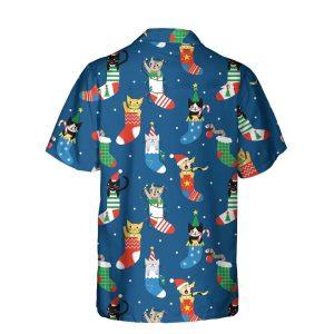 Christmas Hawaiian Shirt, Cute Cats In Christmas&hellip;