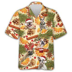 Christmas Hawaiian Shirt, French Bulldog Christmas Hawaiian&hellip;