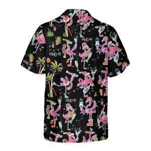 Christmas Hawaiian Shirt, Funny Christmas Flamingo Hawaiian&hellip;
