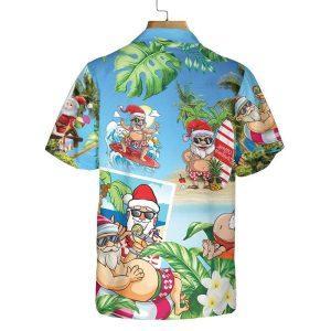 Christmas Hawaiian Shirt, Funny Santa Claus In&hellip;