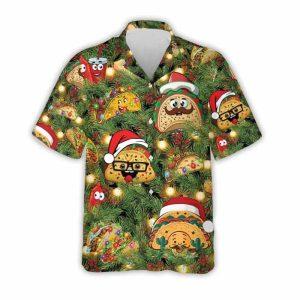 Christmas Hawaiian Shirt, Funny Taco Hawaiian Shirt&hellip;