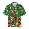 Christmas Hawaiian Shirt, Lovely Reindeer Christmas Icon Unisex Hawaiian Shirt, Xmas Hawaiian Shirts