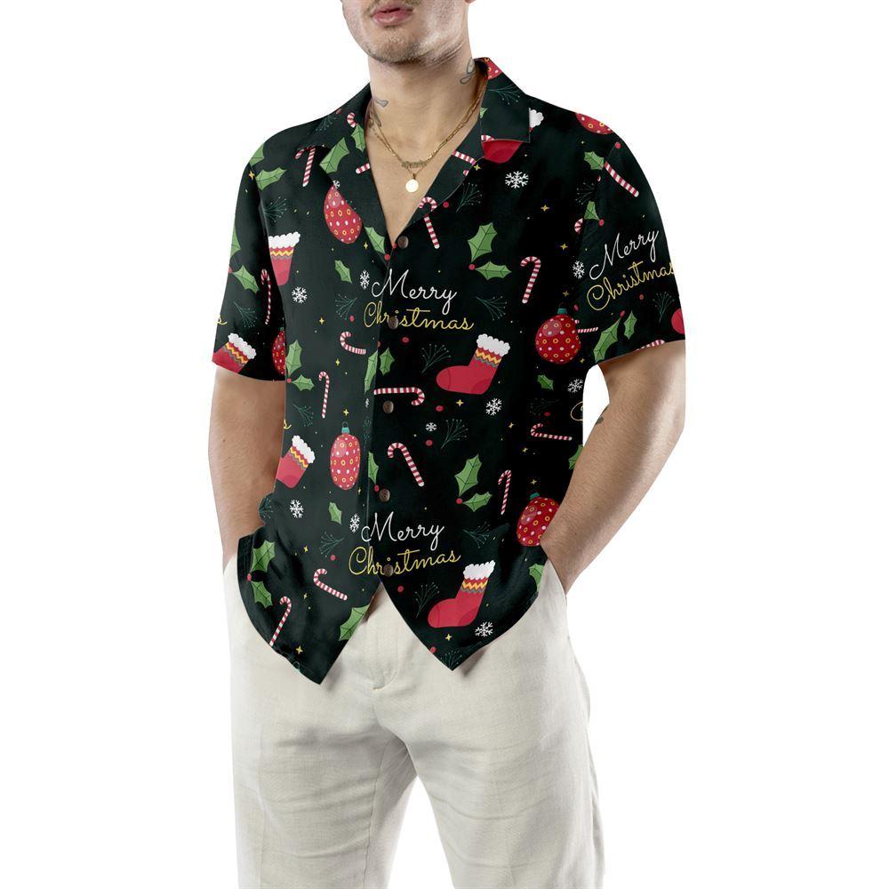 Christmas Hawaiian Shirt, Merry Christmas Pattern Hawaiian Shirt, Xmas Hawaiian Shirts