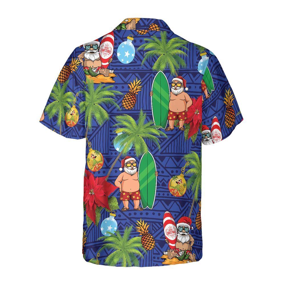 Christmas Hawaiian Shirt, Merry Christmas Santa Claus Funny Christmas Hawaiian Shirt, Xmas Hawaiian Shirts