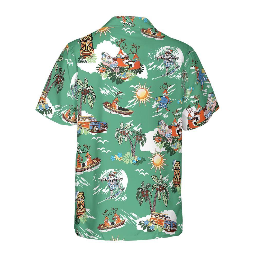 Christmas Hawaiian Shirt, Merry Christmas Santa Claus Funny Hawaiian Shirt, Xmas Hawaiian Shirts
