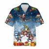 Christmas Hawaiian Shirt, Santa Cowboy Hawaiian Shirts, Horse Racing Summer Beach Shirts, Xmas Hawaiian Shirts
