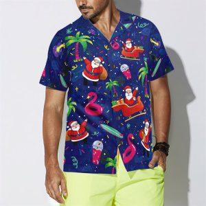 Christmas Hawaiian Shirt Santa Flamingo Tropical Pattern Hawaiian Shirt Xmas Hawaiian Shirts 4 epee5s.jpg