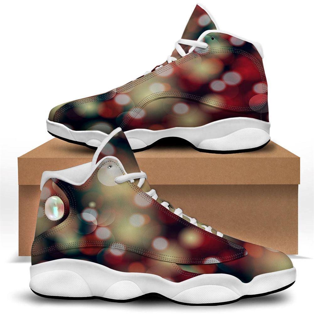 Christmas JD13 Shoes, Christmas Shoes, Christmas Defocused Lights Print Jd13 Shoes, Christmas Shoes 2023